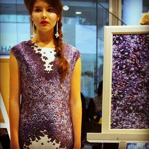 Our white modern easel during a fashion event in Toronto.
